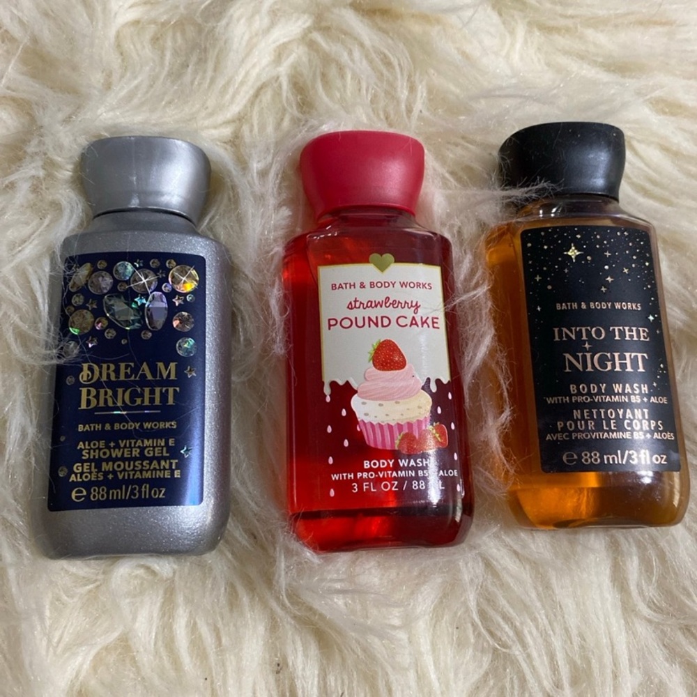 Mini Cream and shower gels